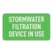 Pig Storm Drain Utility Sign, Stormwater Filtration Device in Use, 10PK SGN8201-896 - alternate 1